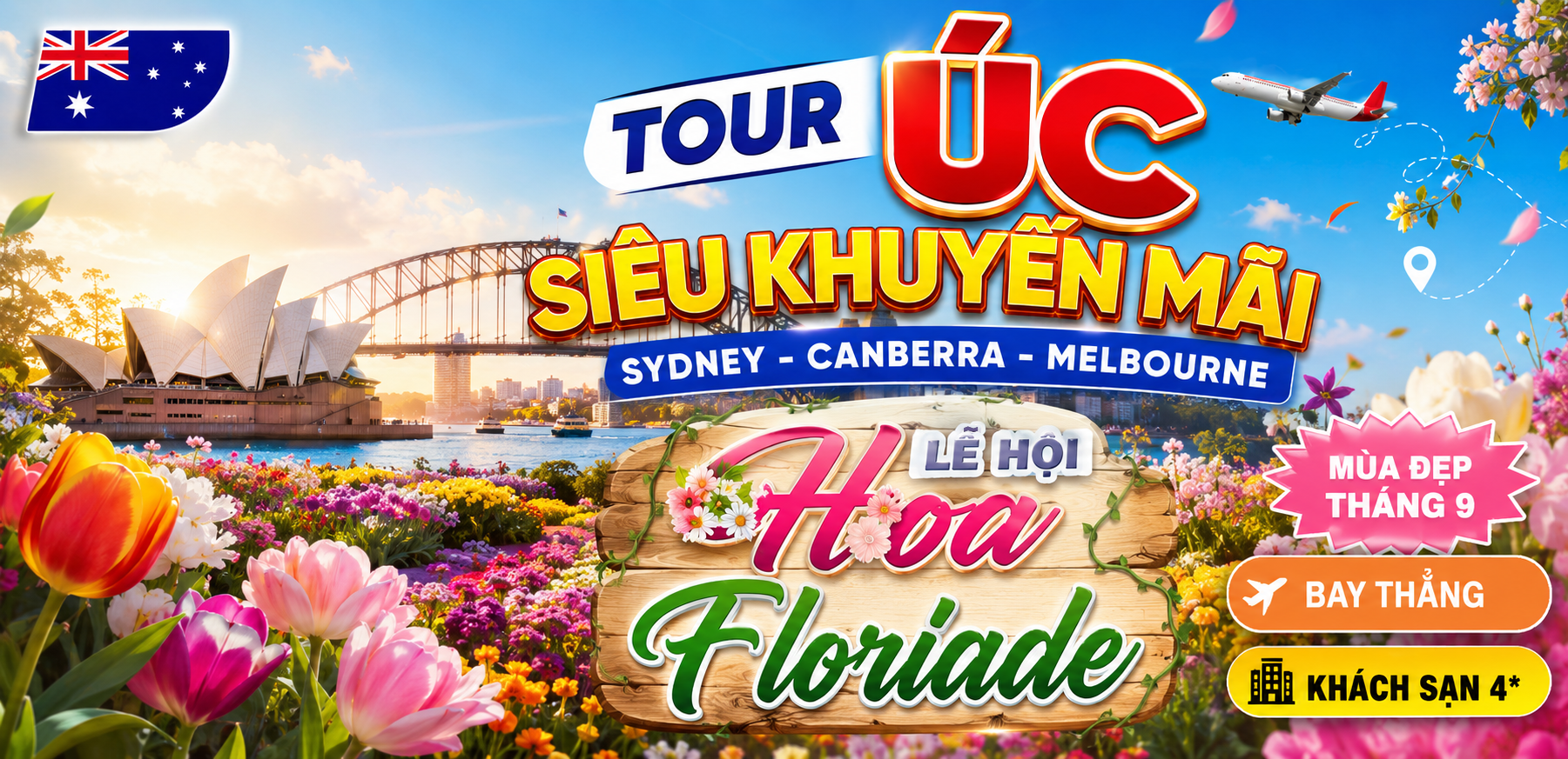 TOUR ÚC: SYDNEY – CANBERRA – MELBOURNE